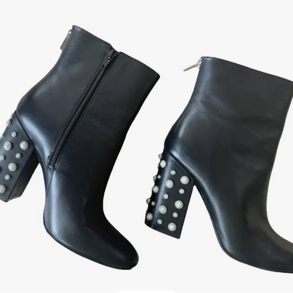 BRAND NEW Black Studded Ankle Boots Size 8